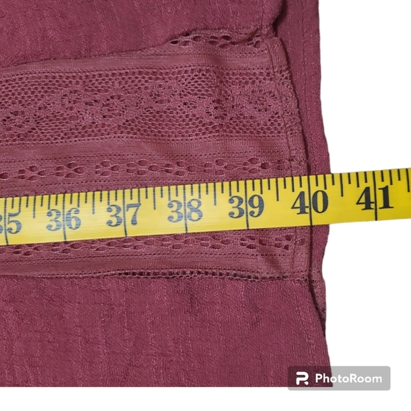 Altar'd State Boho Hippie Maxi Skirt w/ Brown Laced Corset Belt Size Small - Picture 11 of 13